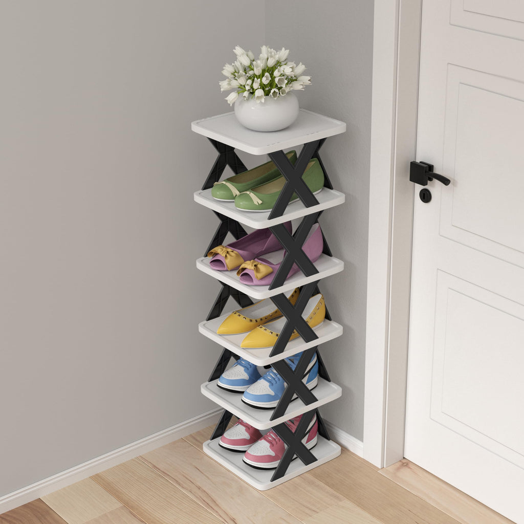 Compact 6-Tier Shoe Shelf