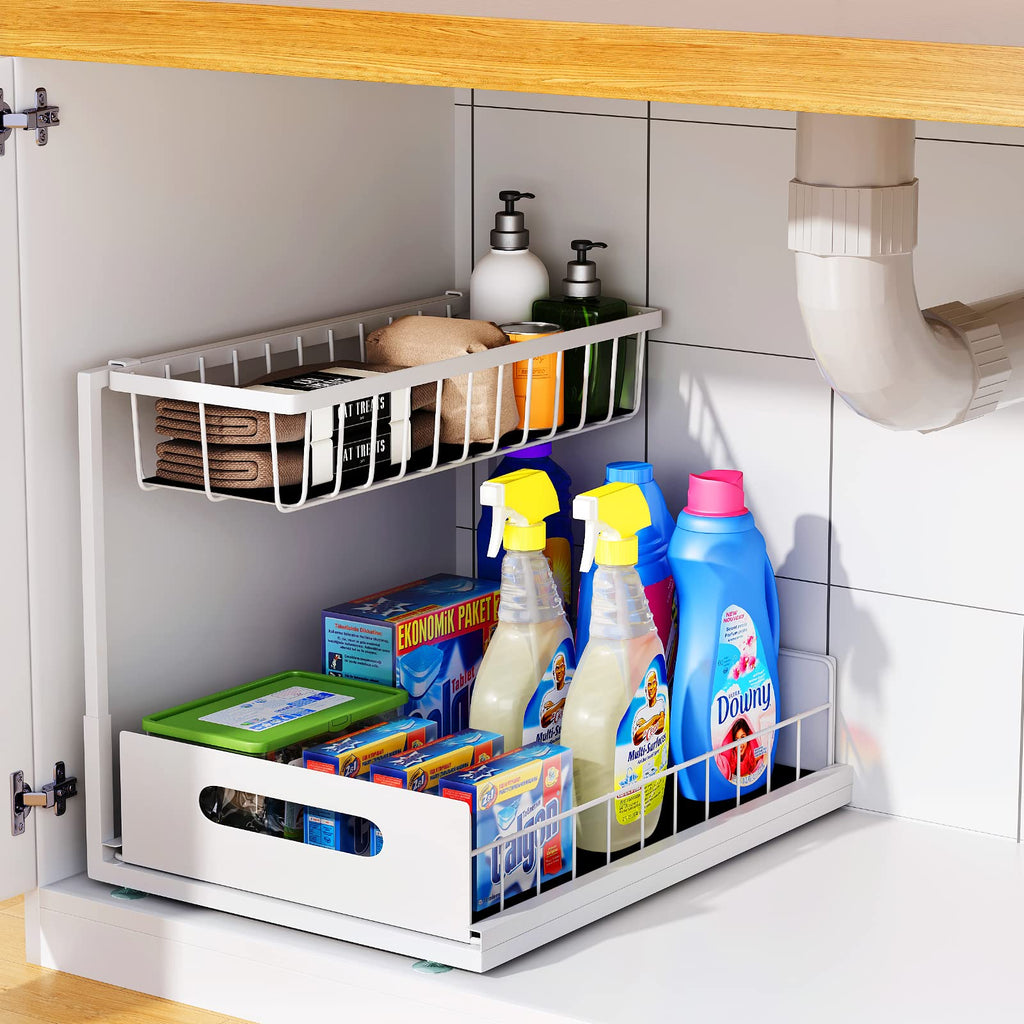 UINOFLE Dual-Tier Slide-Out Organizer