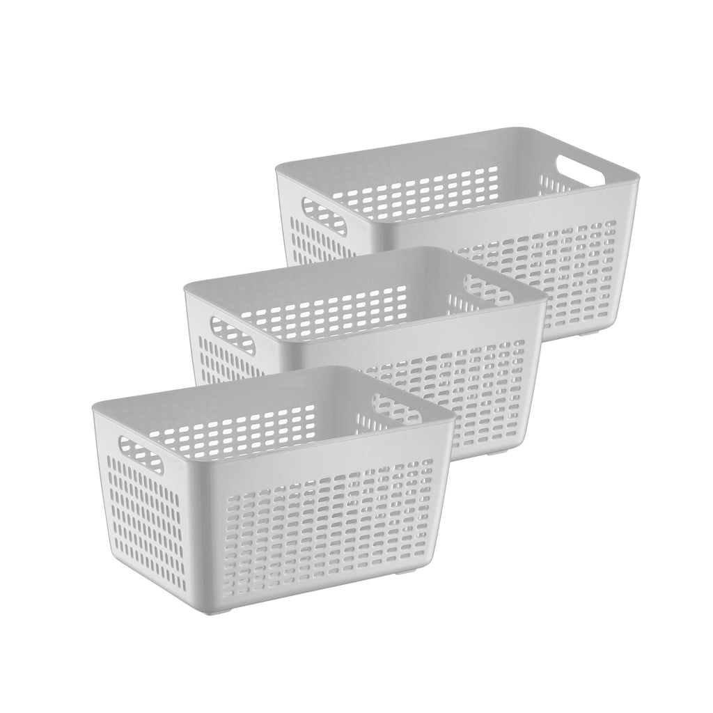 Selka Home - 3-Piece Stackable Kitchen Organizer Set - Medium Lazy Susan with 135 Oz Bins